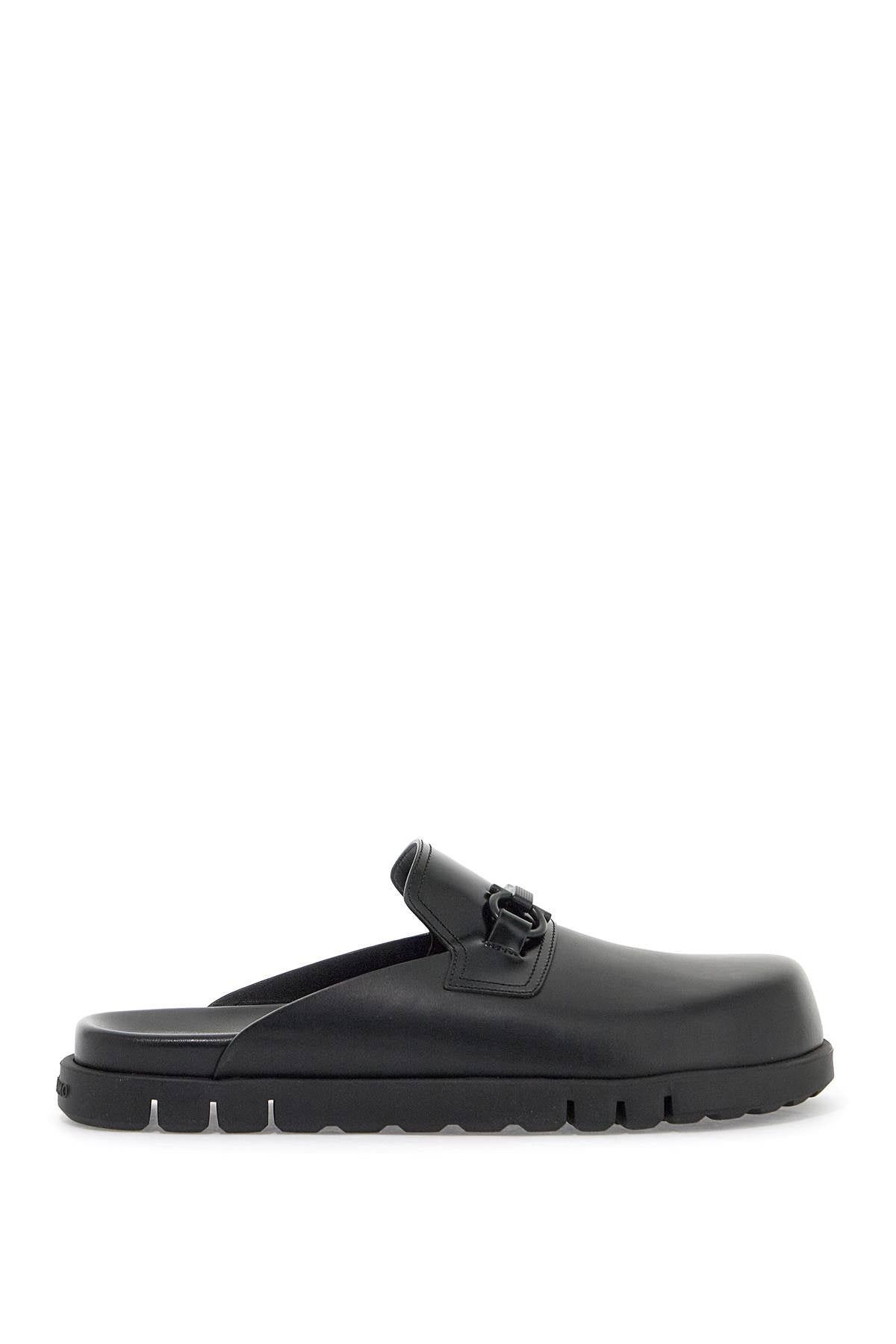 Salvatore Ferragamo o1s22i1n1025 Gancini Ornamented Mules in Black Size US 6 / EU 39 - 1 Thumbnail