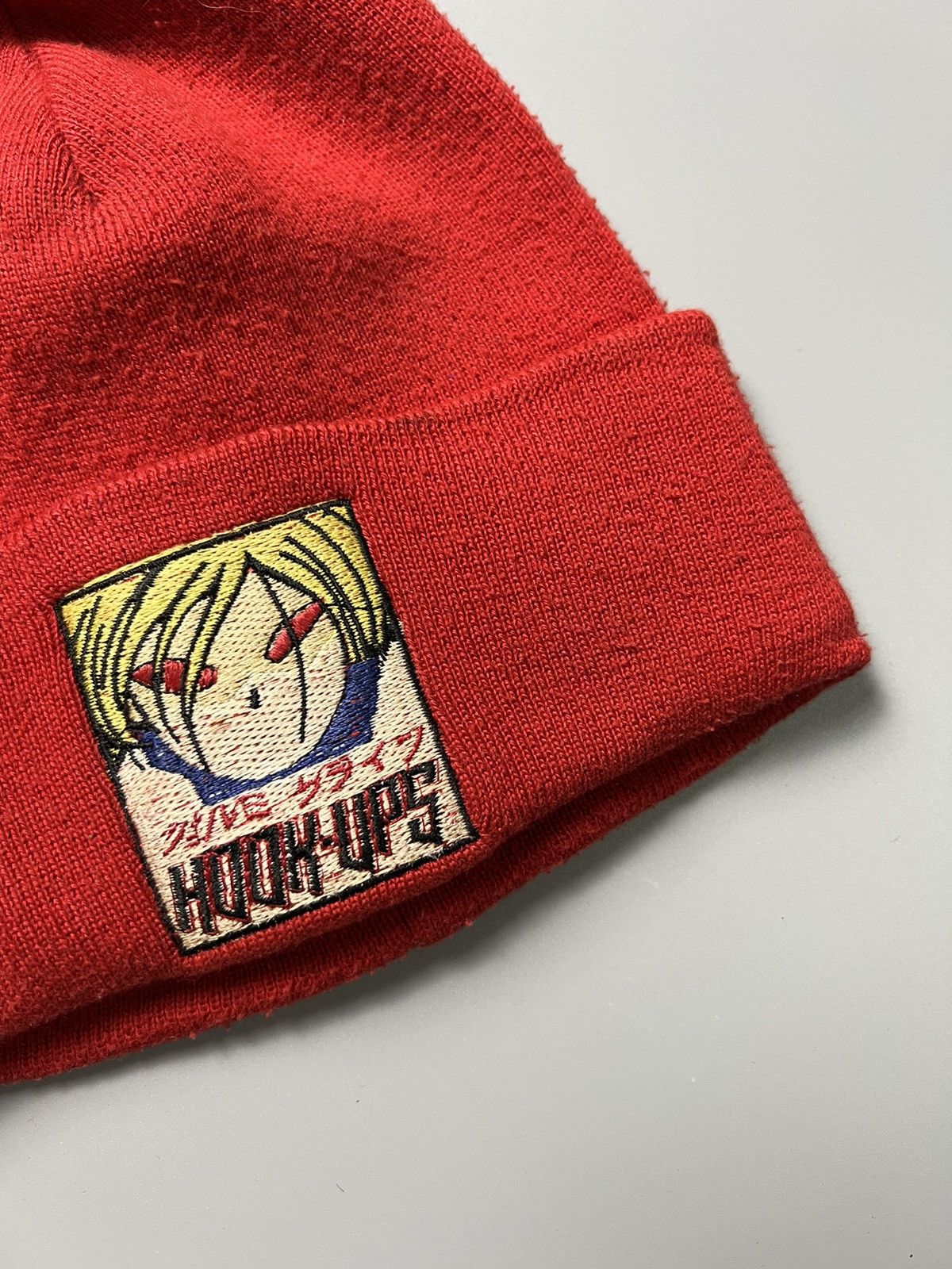 Hook-Ups × Vintage Vintage 1990s Hookups Skateboard 'RedEye' Beanie Size ONE SIZE - 2 Thumbnail