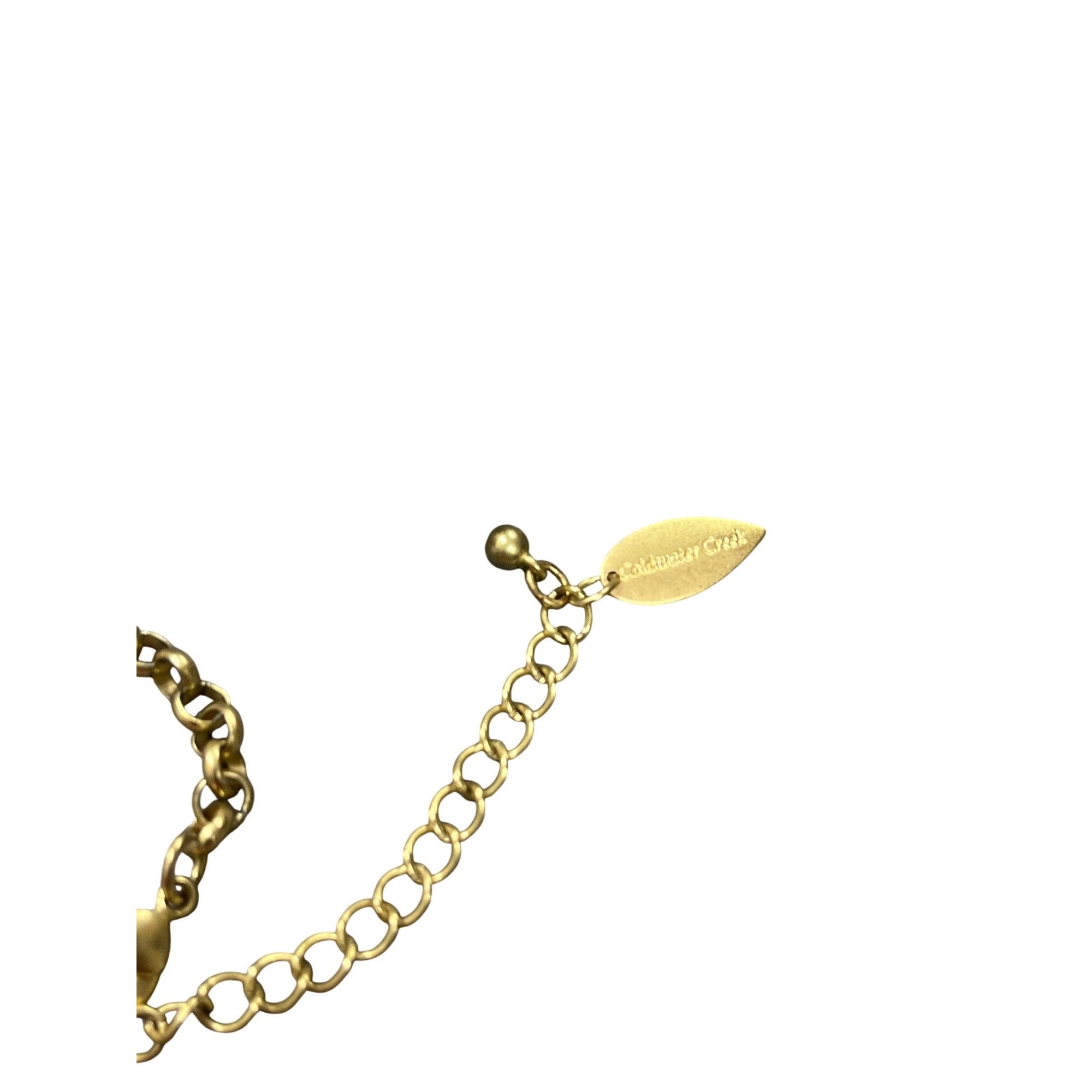 Coldwater Creek Coldwater Creek women's gold plated yellow beaded fashion ne Size ONE SIZE - 2 Thumbnail