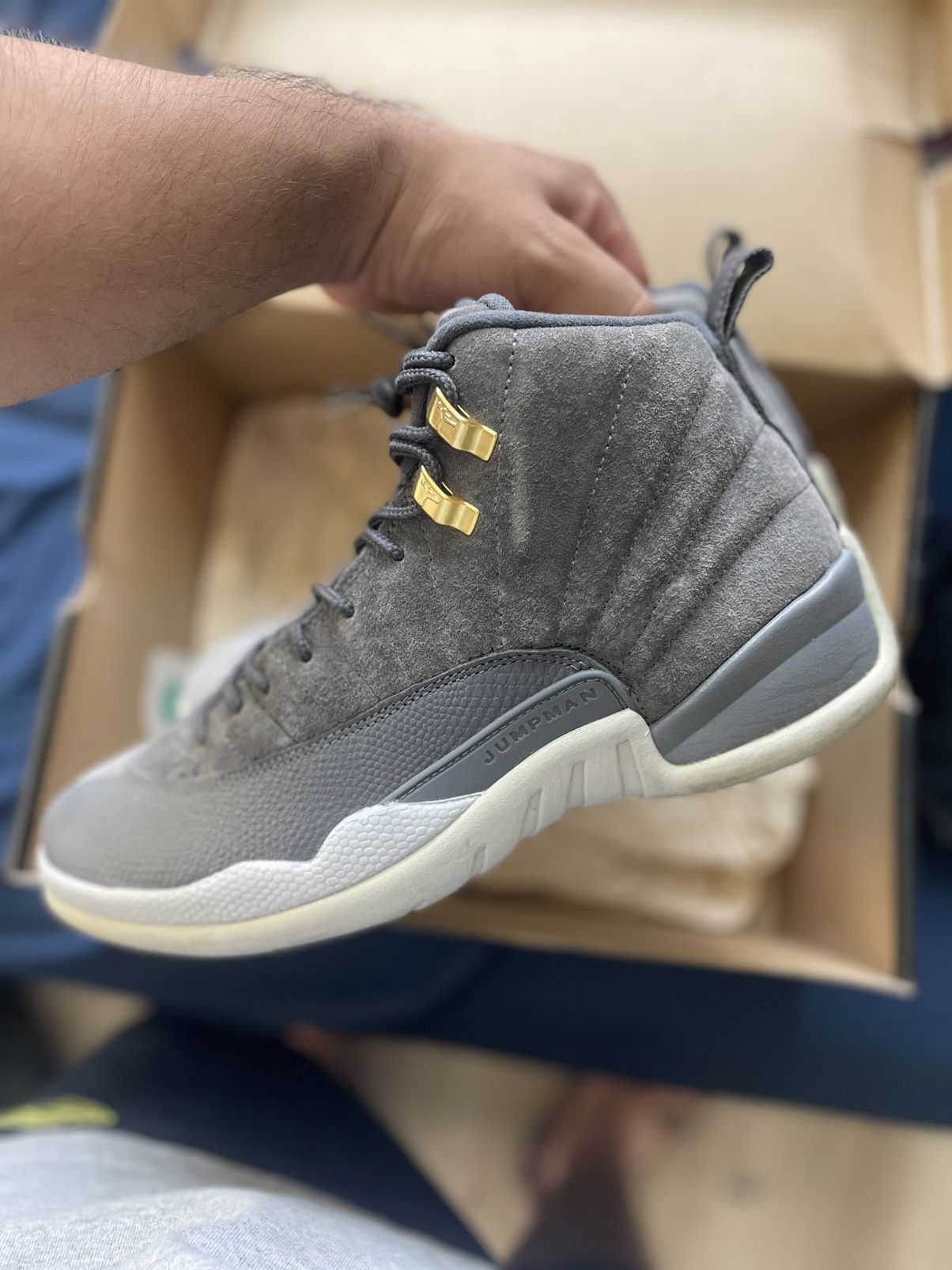 Jordan Brand Air Jordan 12 Retro Dark Grey Size US 8.5 / EU 41-42 - 2 Thumbnail
