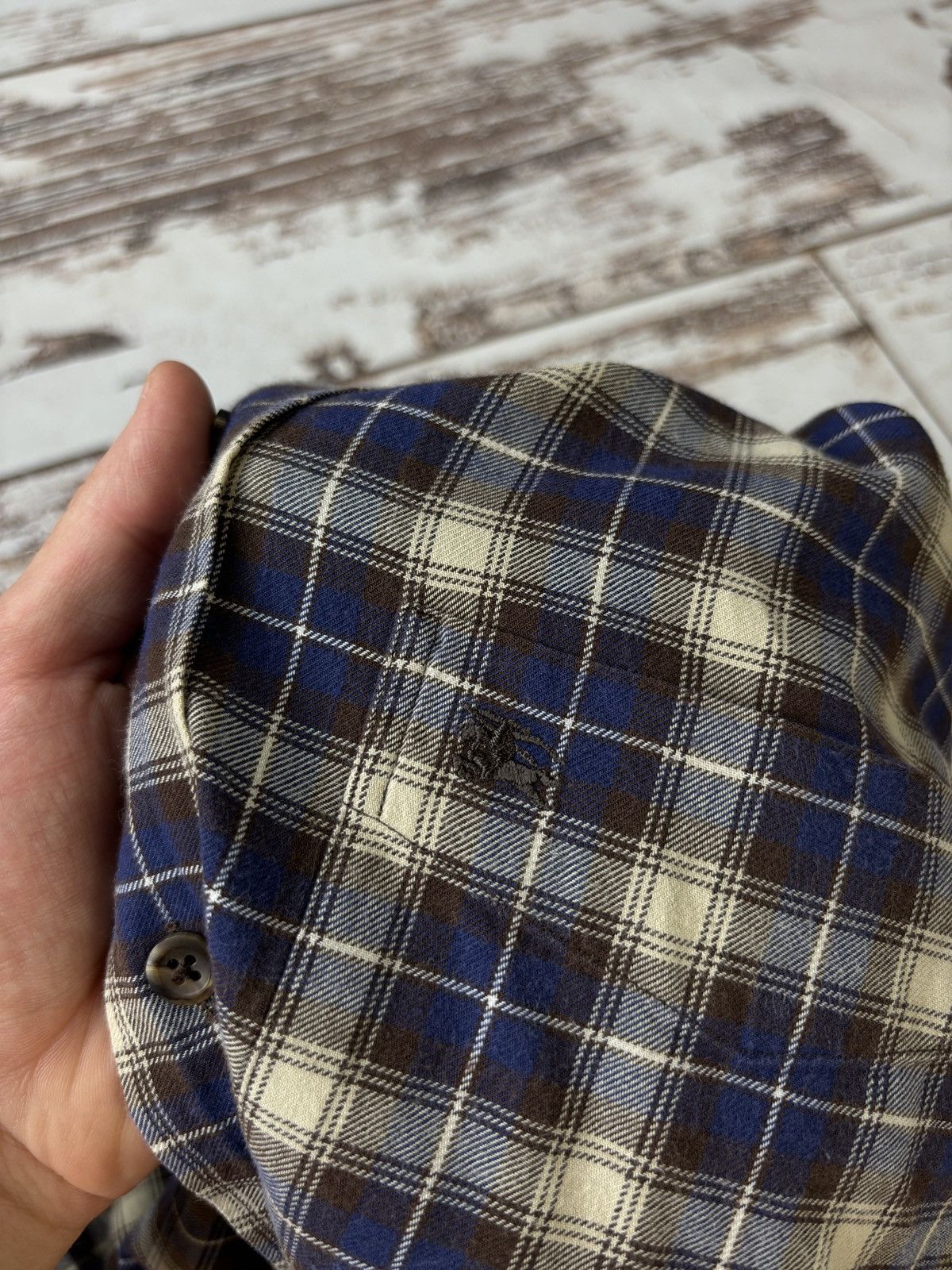 Burberry Burberry London Vintage Checkered Button Up Shirt Size US M / EU 48-50 / 2 - 7 Thumbnail