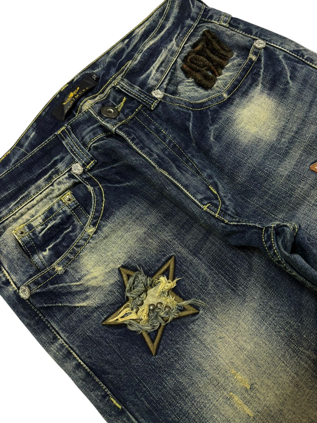 Japanese Brand Vtg Kamimura Tokyo Japan Mud Washed Jeans Size US 32 / EU 48 - 5 Thumbnail