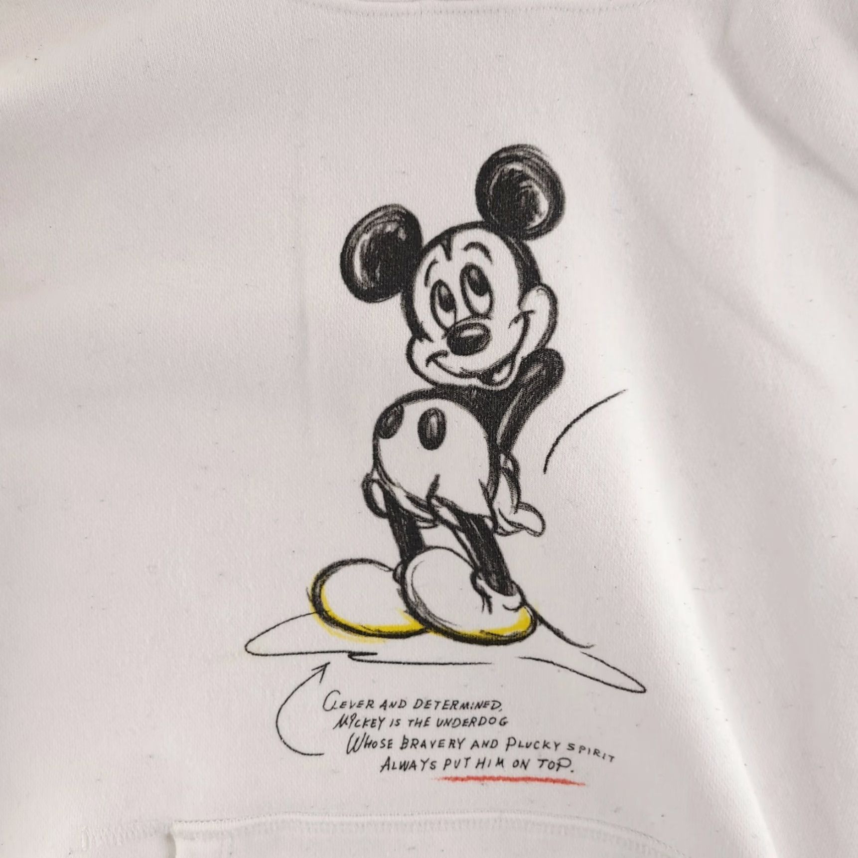 Uniqlo Uniqlo Mickey Hoodie Womens Small White Disney Sweatshirt Graphic Size S / US 4 / IT 40 - 2 Thumbnail