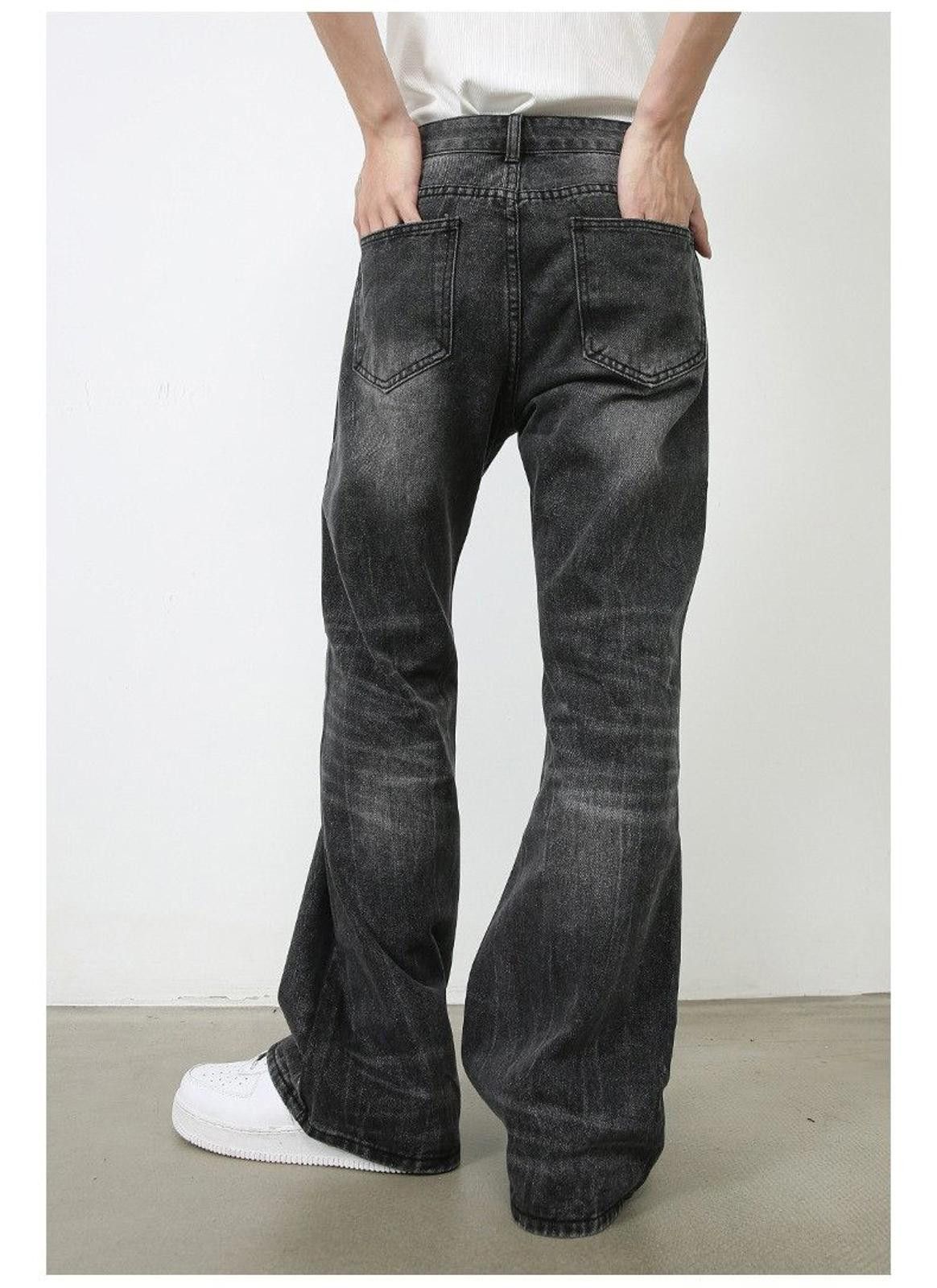 Jean Gray Stacked Denim Jeans Size US 32 / EU 48 - 3 Thumbnail