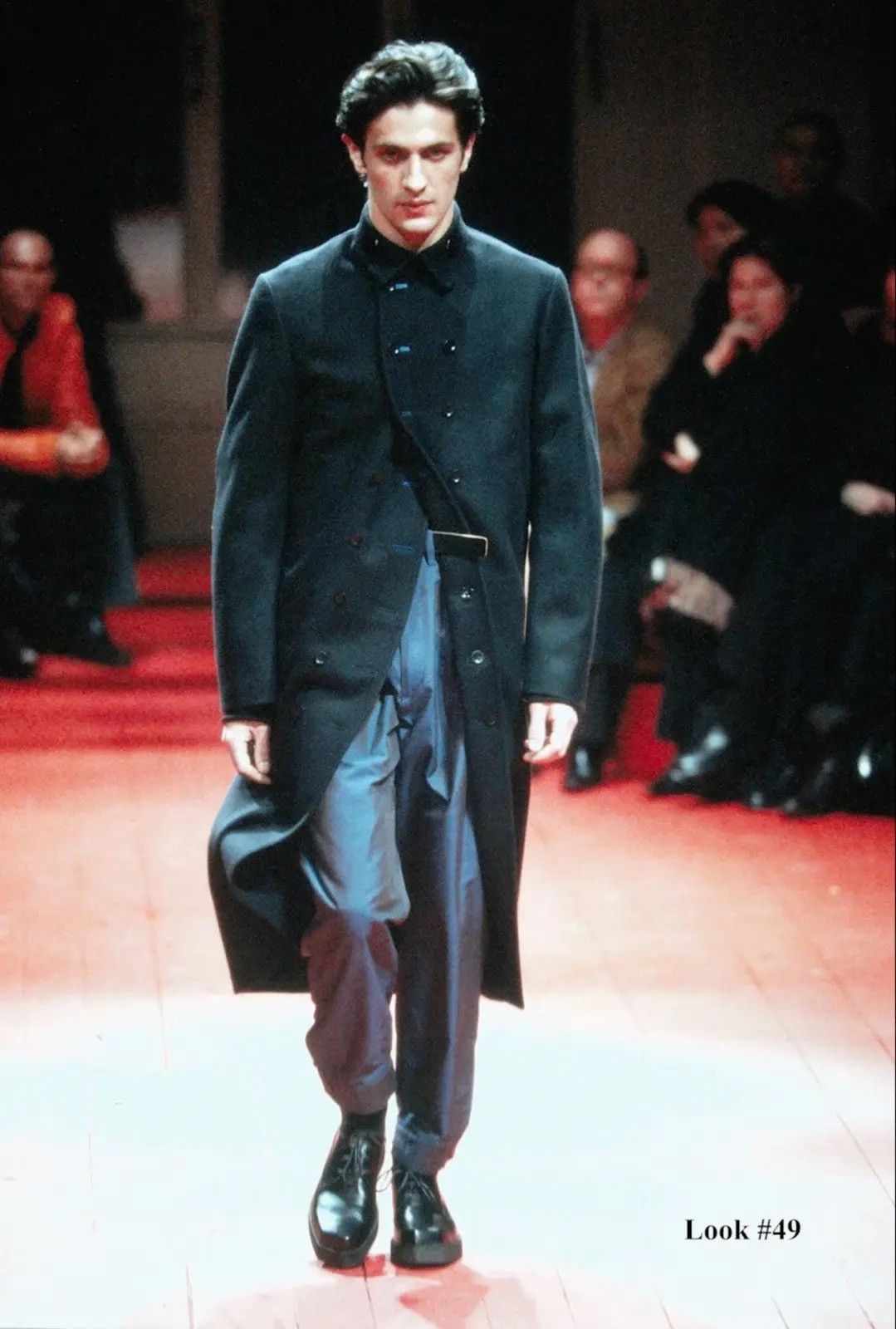 Pre-owned Yohji Yamamoto Aw 2001 Archive Napoleon Breasted Coat In Black