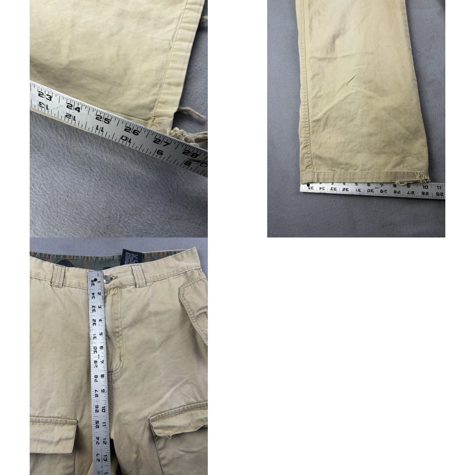 Vintage VINTAGE X Games Snowboard Cargo Pants Size 28x27 Beige Baggy Fit Men’s 28 Inseam 27 Flat Front Cotton cargo pants Y2k Size US 28 / EU 44 - 9 Thumbnail