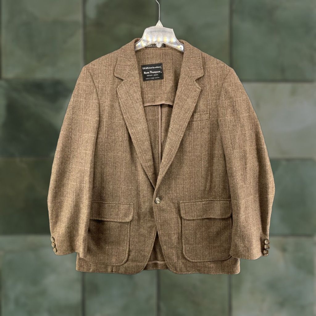 Jim Thompson Vintage Norm Thompson Sports Coat Mens 42R Tweed Size US XS / EU 42 / 0 - 1 Thumbnail
