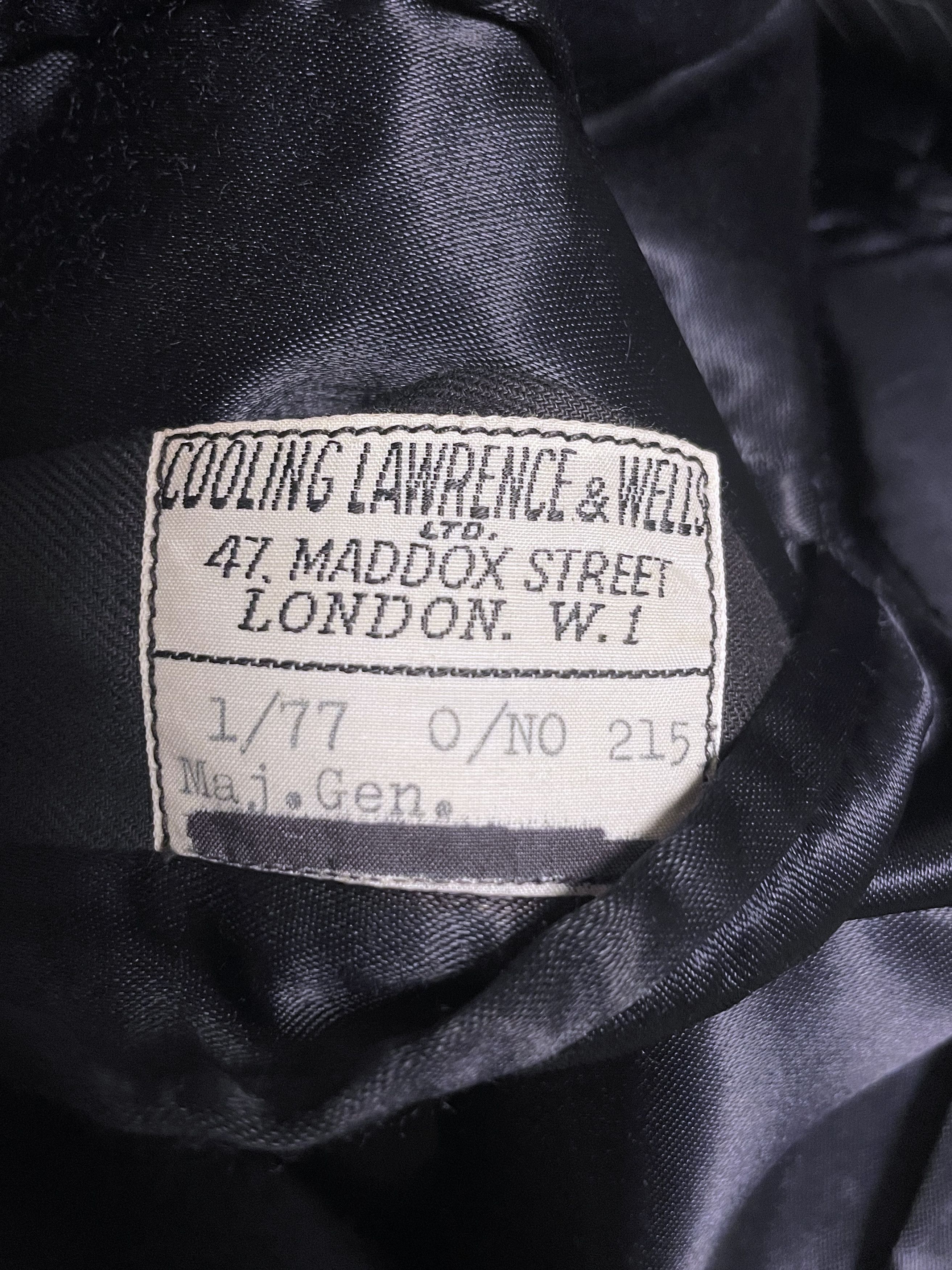 Vintage 1977 SAVILE ROW BESPOKE DOUBLE BREASTED CHESTERFIELD COAT Size US M / EU 48-50 / 2 - 4 Thumbnail