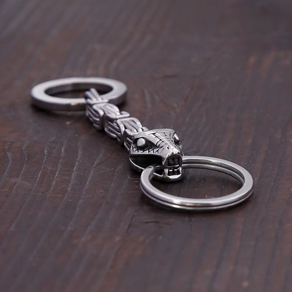 Jewelry Snake Unique Chain Keychain Fashion Jewelry Accessories Size ONE SIZE - 6 Thumbnail