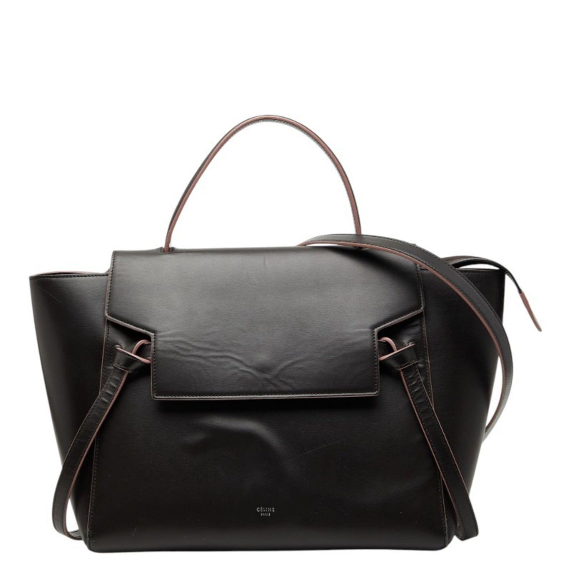 Celine Celine Belt Bag, Handbag, Shoulder 2-Way, Dark Brown/Pink Leather, Women's CELINE Size ONE SIZE - 1 Thumbnail