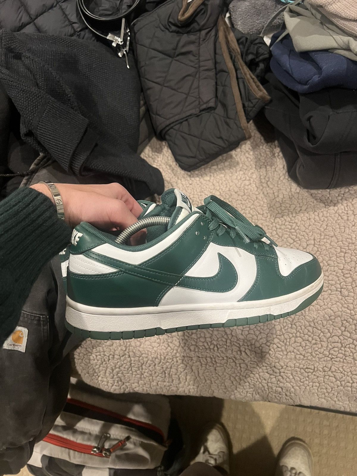 Nike Nike Dunk Low Michigan St. Size US 10 / EU 43 - 3 Thumbnail