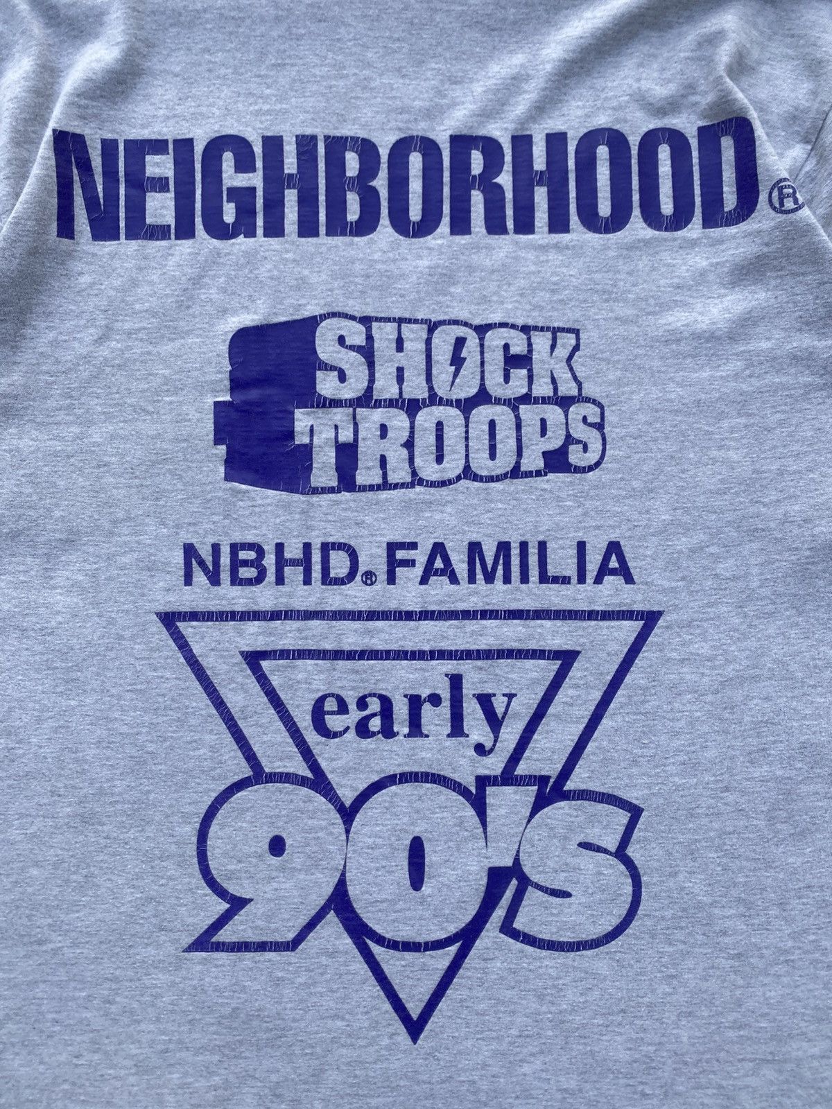Neighborhood Rare Neighborhood Familia Japanese Brand Grey Tshirt Size US L / EU 52-54 / 3 - 23 Thumbnail