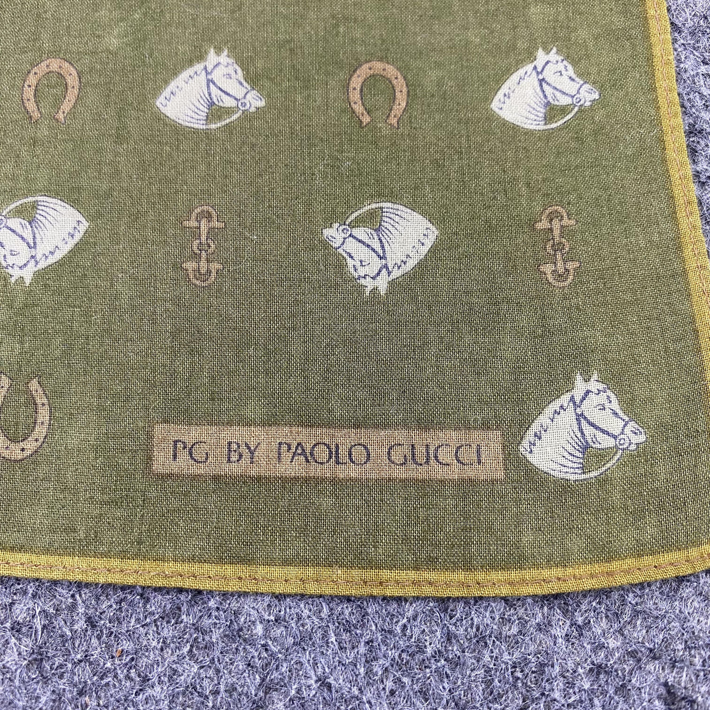 Paolo Gucci Paolo Gucci Handkerchief / Bandana / Neckerchief-B1519 Size ONE SIZE - 7 Thumbnail