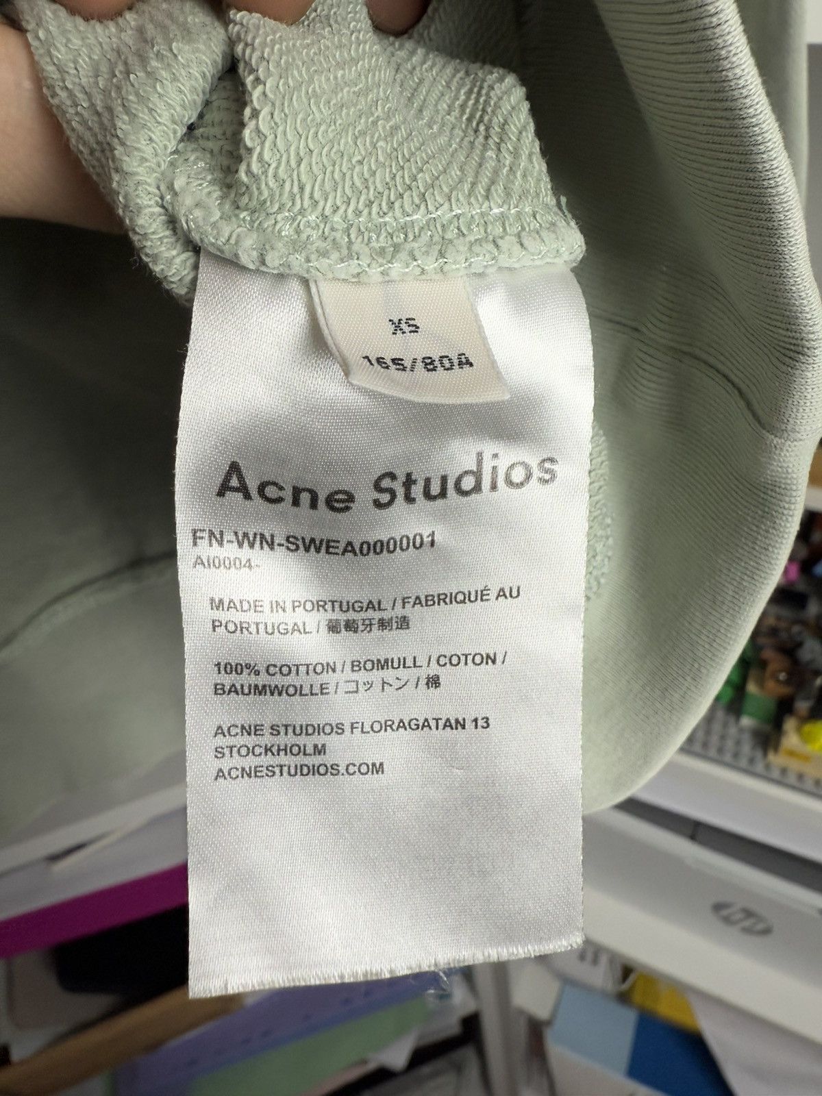 Acne Studios × Designer Acne Studios small logo baggy hoodie XS fit M streetwear rare Size US M / EU 48-50 / 2 - 6 Thumbnail