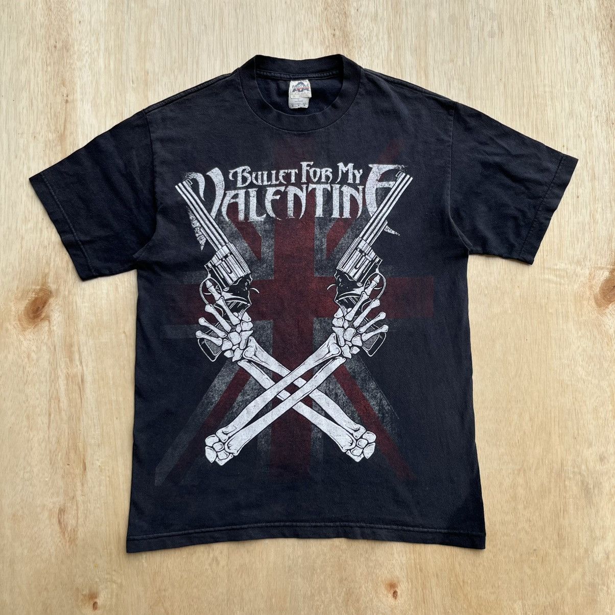 Vintage BULLET FOR MY VALENTINE UNION JACK GUNS & BONES 00s VINTAGE Size US M / EU 48-50 / 2 - 1 Thumbnail