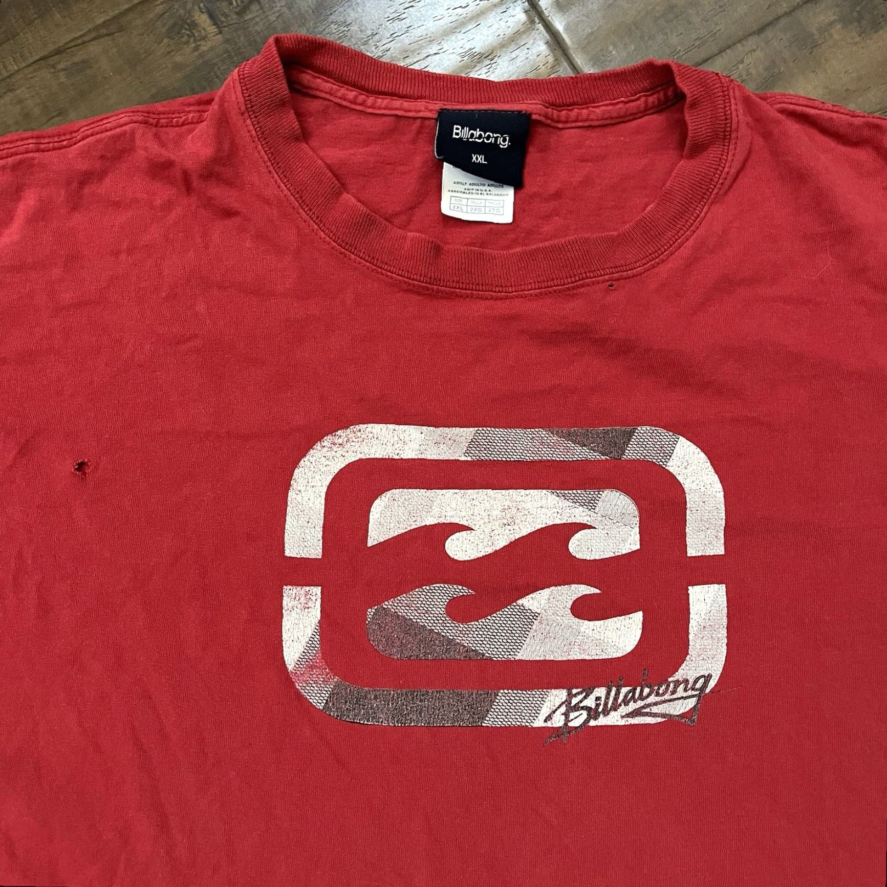 Billabong VINTAGE Billabong T-Shirt Mens 2XL Red 90s Grunge Surf Skate Y2K Cyber Graphic Size US XXL / EU 58 / 5 - 2 Thumbnail