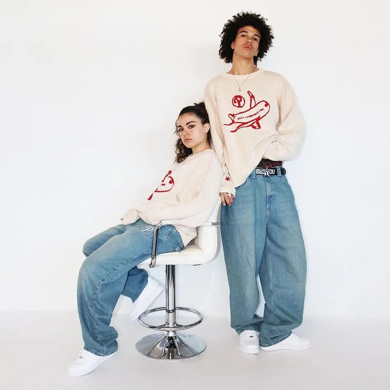 Other Plane Sweater Knitwear Size US XL / EU 56 / 4 - 2 Thumbnail