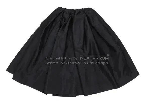 Comme des Garcons Comme Des Garcons size S Black vintage slashed half skirt Size 23" - 3 Thumbnail