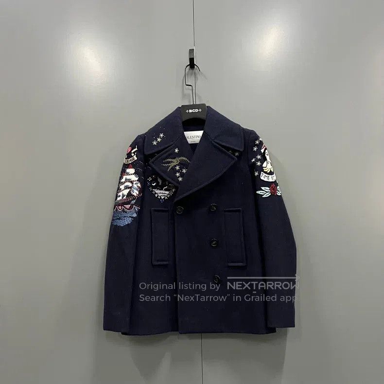 Valentino Valentino Embroidered double-breasted coat Size S / US 4 / IT 40 - 1 Thumbnail