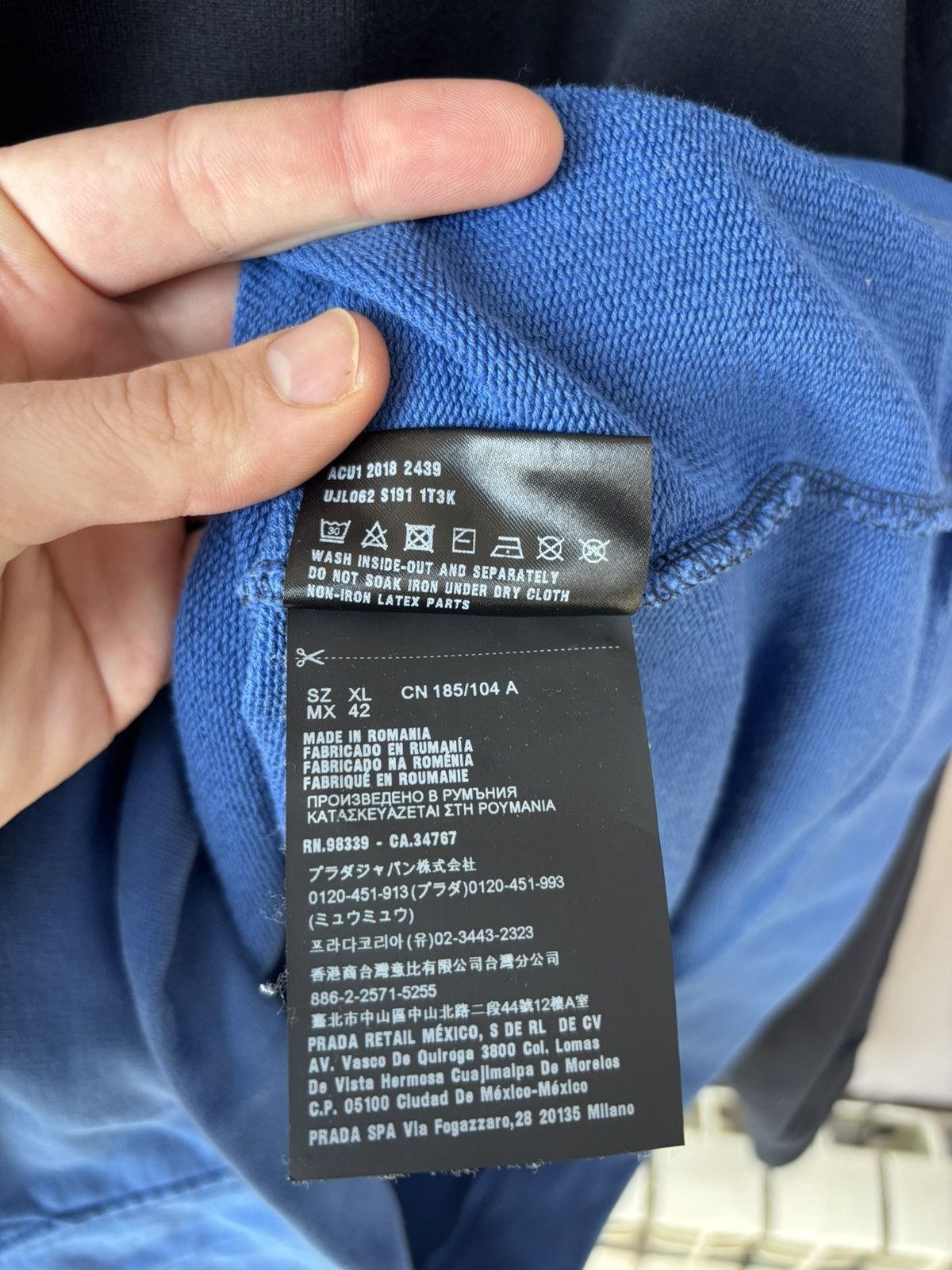 Prada Prada Quarter Zip Hoodie Size US XL / EU 56 / 4 - 11 Thumbnail