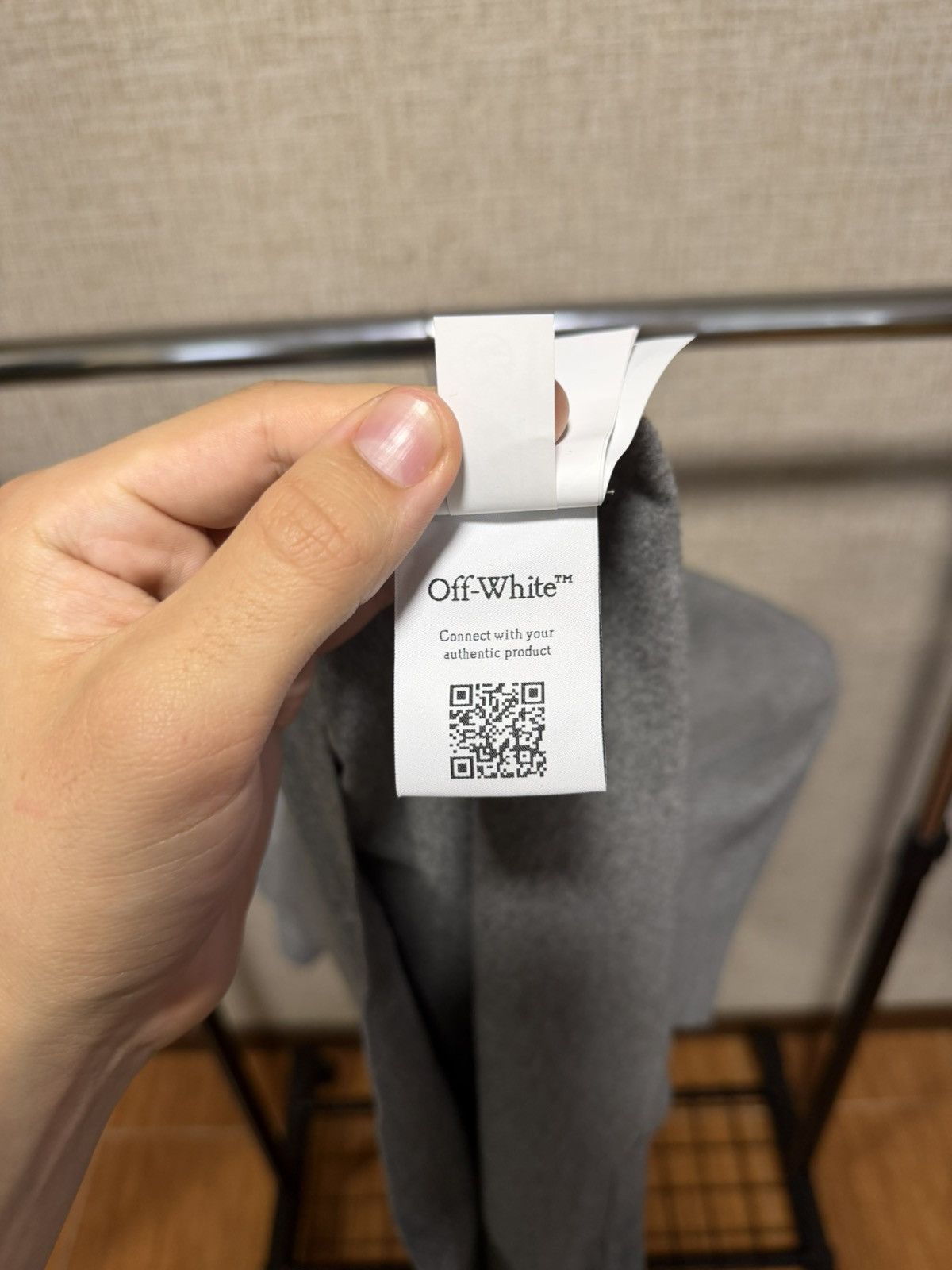Off-White OFF-WHITE Ow 23 Embroidered Gray T-Shirt Size US M / EU 48-50 / 2 - 8 Thumbnail