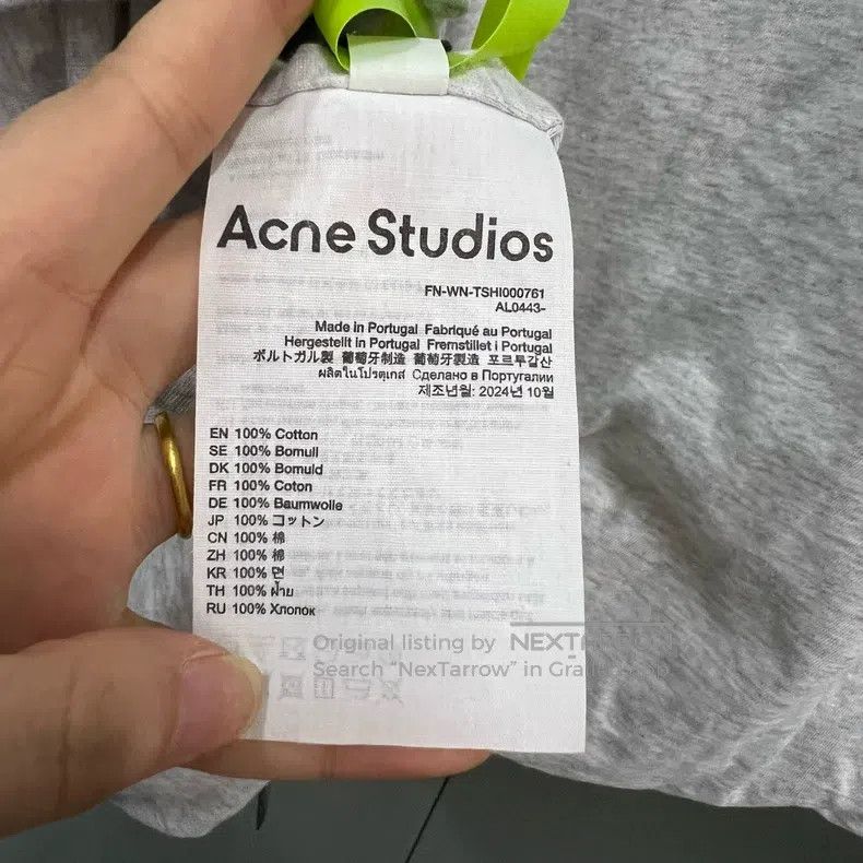 Acne Studios Acne Studios Gray back logo short sleeve Size S / US 4 / IT 40 - 3 Thumbnail