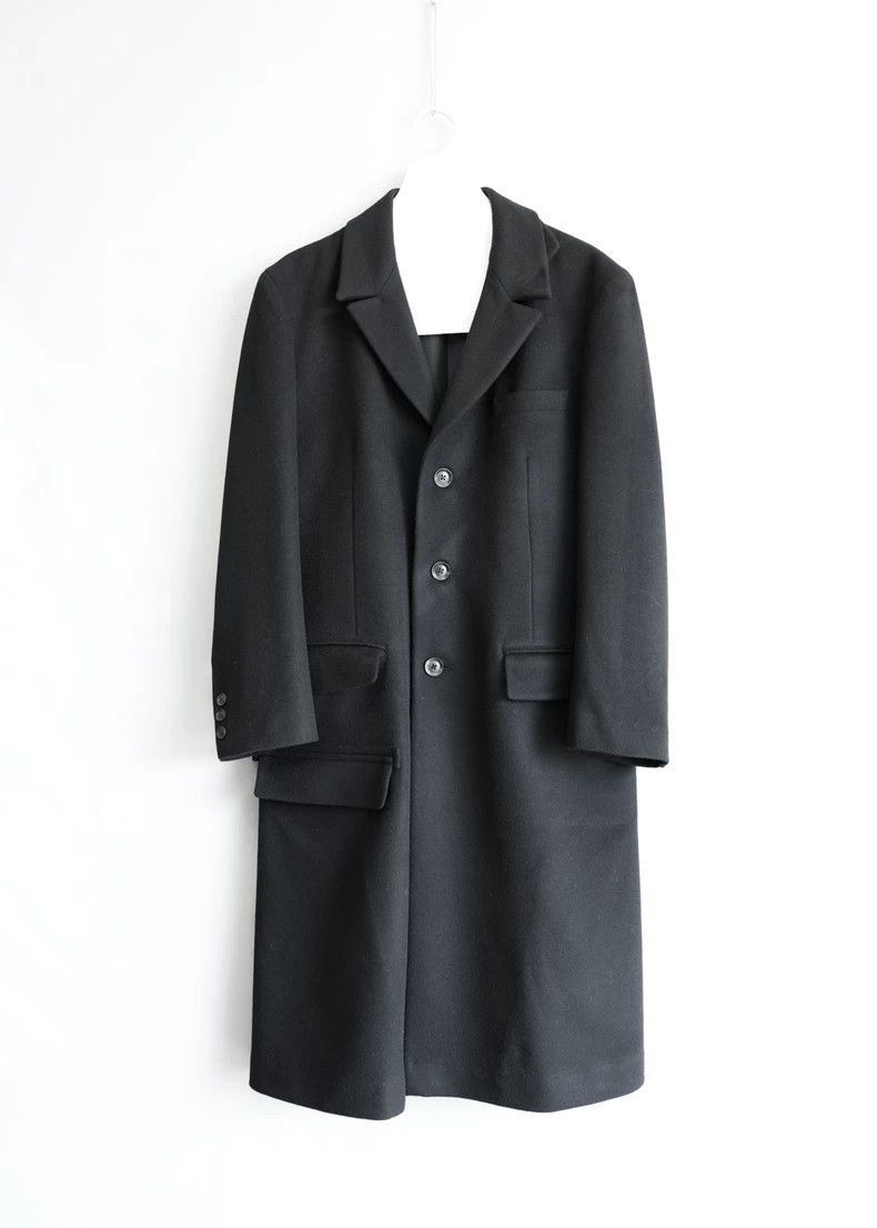 Yohji Yamamoto Yohji Yamamoto Yohji Yamamoto Wool Blend Overcoat for Men Size US S / EU 44-46 / 1 - 1 Thumbnail