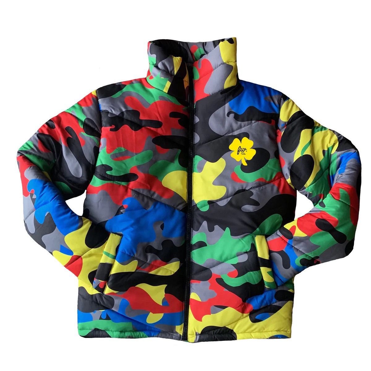 Other Filthy Wealth Brand Multi Camo Puff Jacket Size US L / EU 52-54 / 3 - 1 Thumbnail