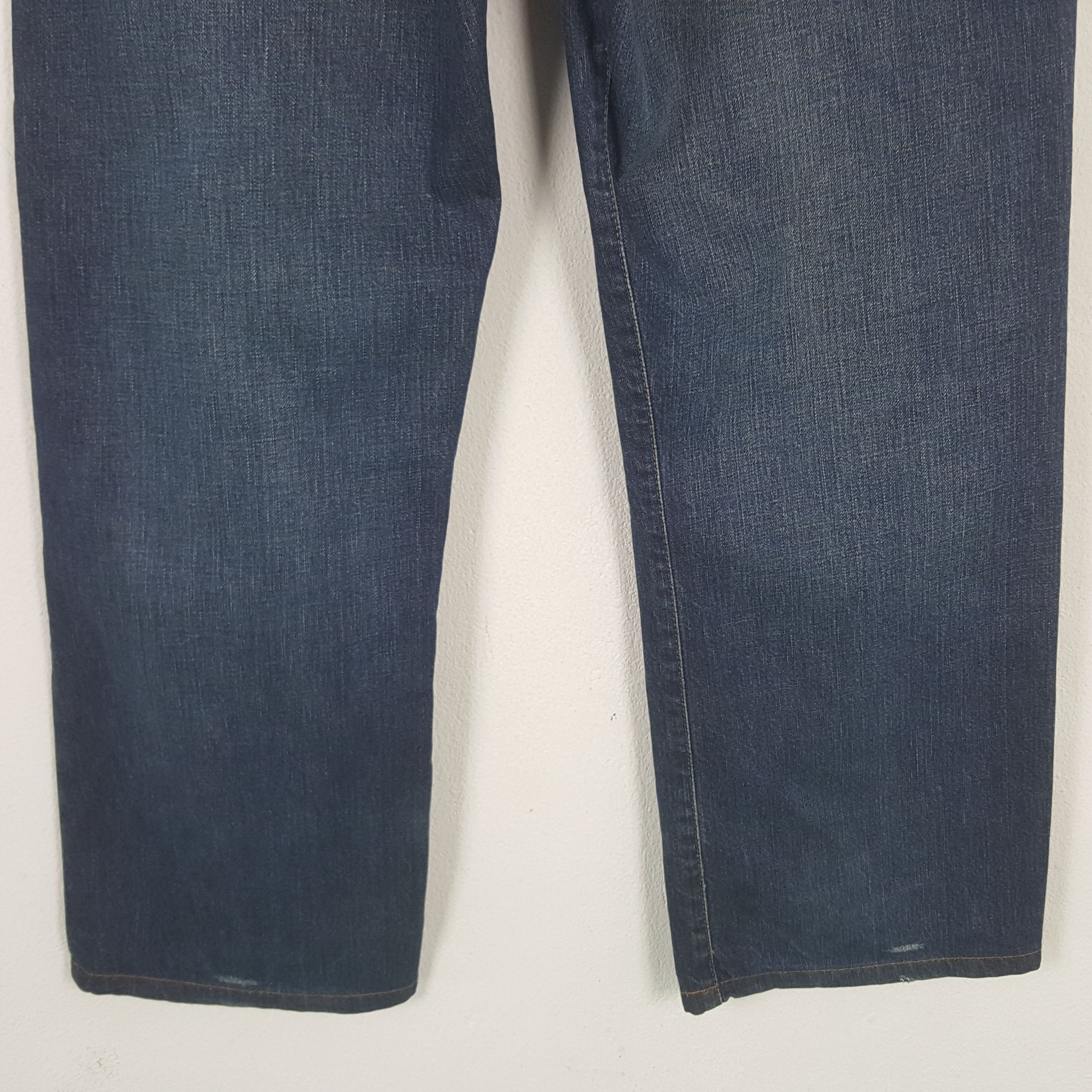 Stussy × Vintage Vintage Stussy Garment Workgear Custom Logo Denim Jeans Size US 33 - 3 Thumbnail