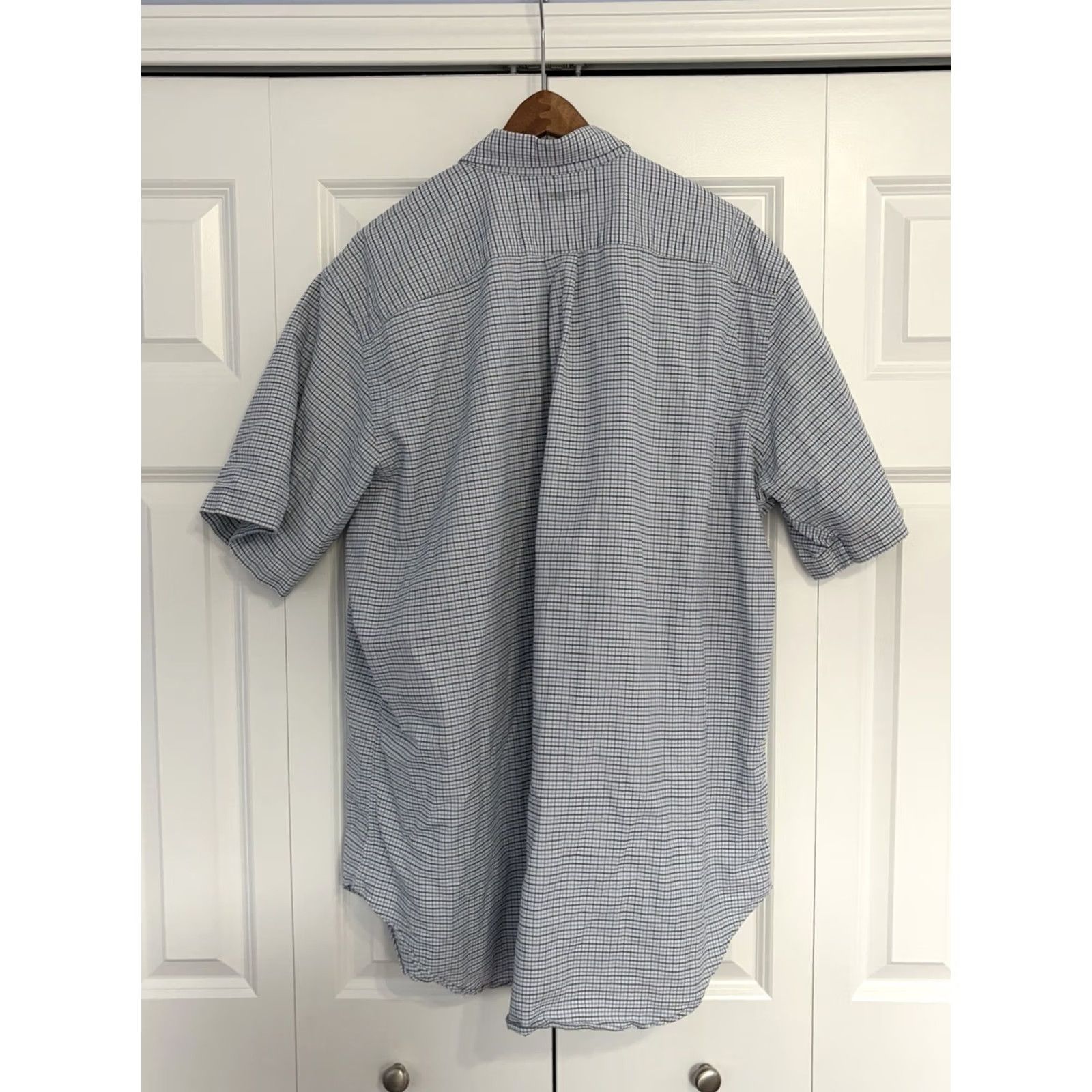 Ralph Lauren Ralph Lauren Shirt Blue White Plaid Button-Down 2XLT Classic Fit Men’s Short Sleeve Button-Up Size US XXL / EU 58 / 5 - 2 Thumbnail