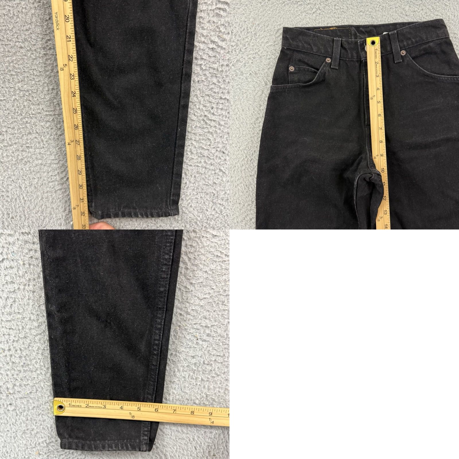 Levi's VINTAGE Levi's Jeans 950 Womens 3 Black Denim Tapered Leg 90s Relaxed Orange Tab Levi's 550 Womens Distressed? No, keep exact words: Size 26" / US 2 / IT 38 - 9 Thumbnail