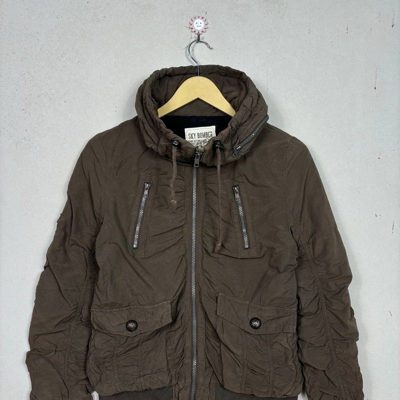 Japanese Brand Sky Bomber Japanese Archival Ruched Sleeve Jacket Army Green Size US S / EU 44-46 / 1 - 3 Thumbnail