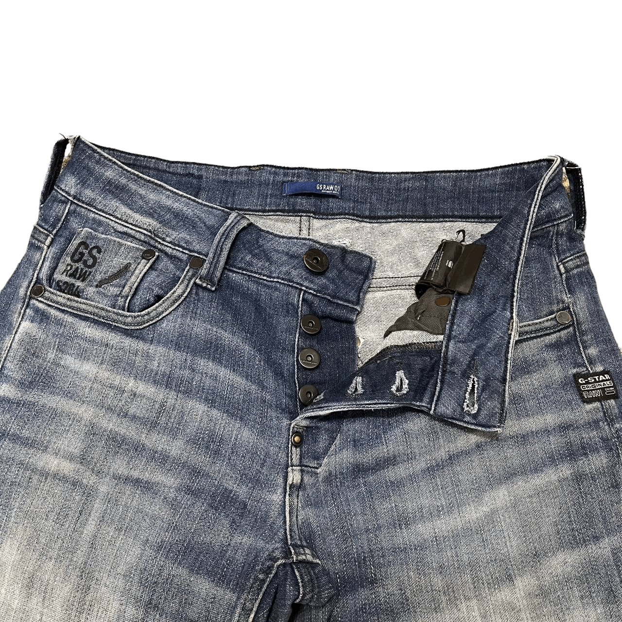G-Star Vintage G Star Raw Denim Jeans Size US 30 / EU 46 - 7 Thumbnail