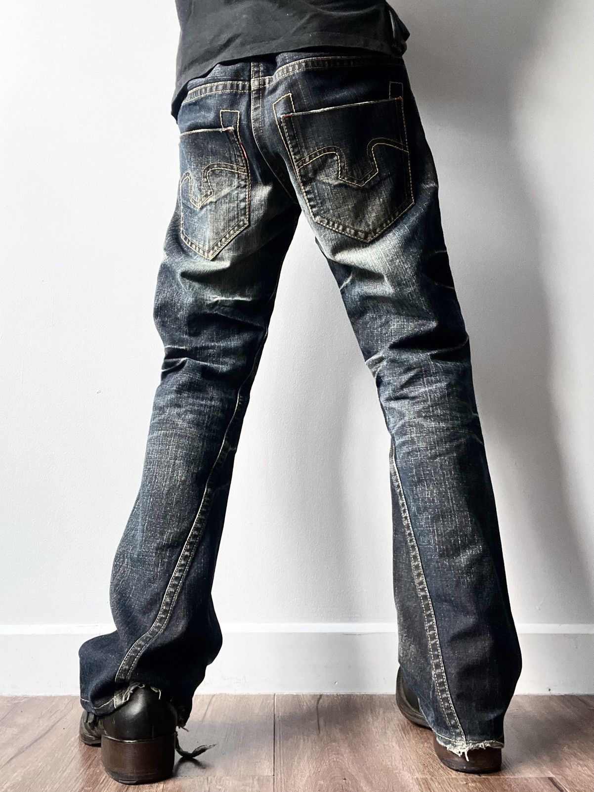 Tornado Mart Tornado Mart Avant-Garde Flared Jeans Size US 30 / EU 46 - 2 Thumbnail