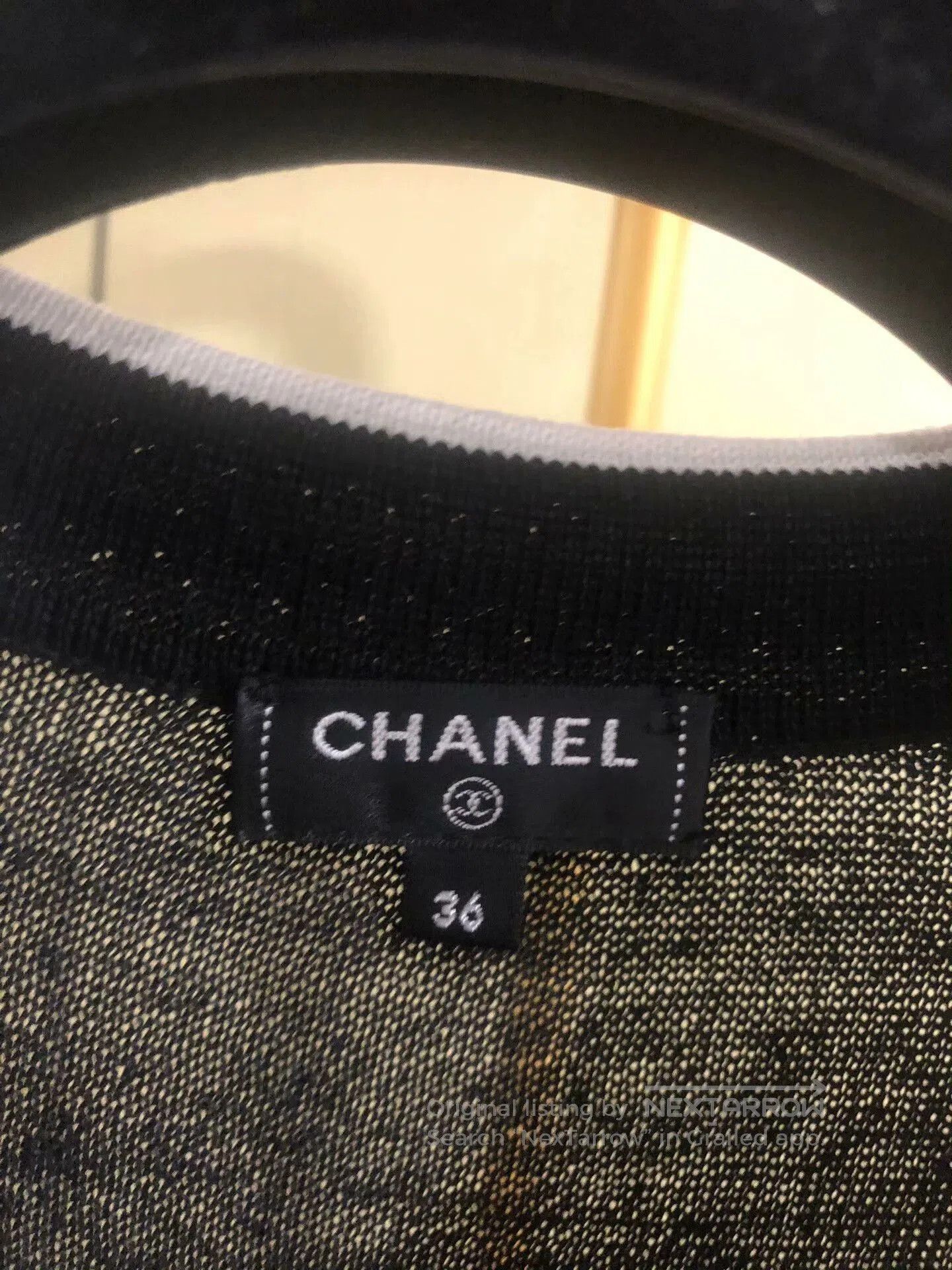 Chanel Black and White Knitted Dress.