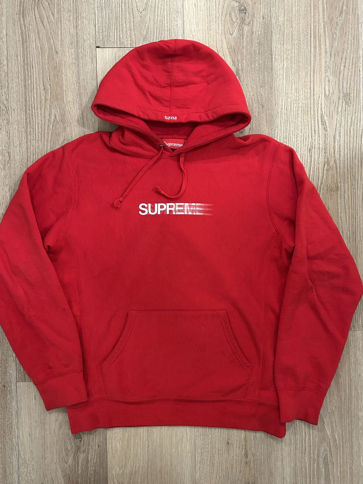 Supreme Authentic Supreme Motion Logo Hooded Sweatshirt Red Supreme Authentic Supreme Motion Logo Hooded Sweatshirt Red