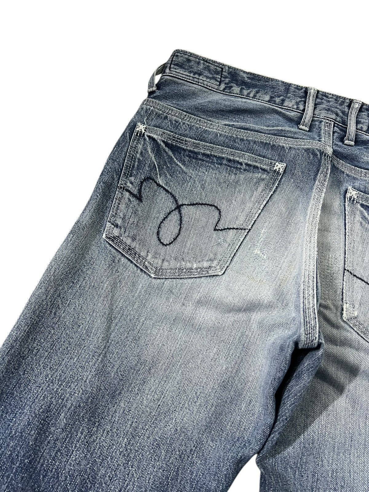 Japanese Brand 💥Flare💥Vintage Blue Way Faded Claw Jean Made In Nippon Size US 32 / EU 48 - 20 Thumbnail