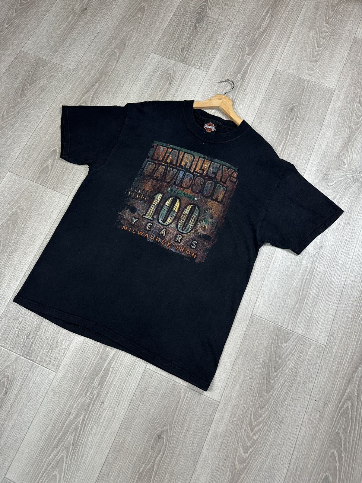 Harley Davidson × Vintage Harley Davidson 100 Years T-Shirt Vintage 2002 Montana Size US L / EU 52-54 / 3 - 3 Thumbnail