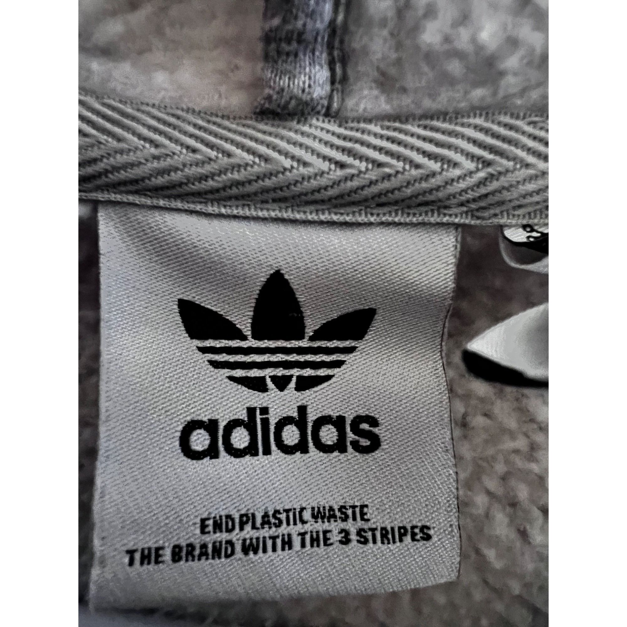 Adidas Adidas Womens Gray Shrug Cropped Hooded Sweatshirt Hoodie Sm Size S / US 4 / IT 40 - 7 Thumbnail