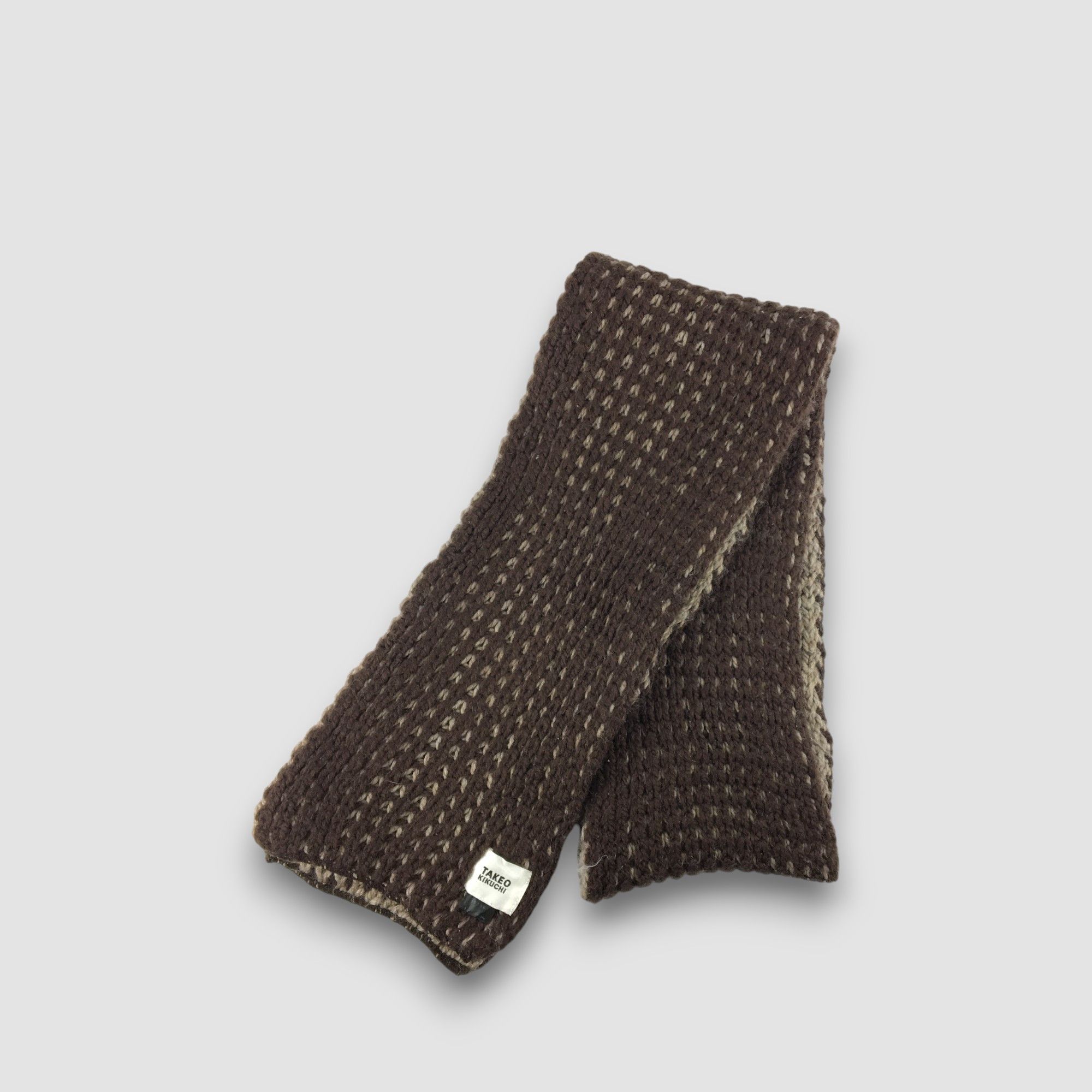Takeo Kikuchi Vintage Takeo Kikuchi Scarf Muffler Wool Cashmere Scarves Size ONE SIZE - 3 Thumbnail