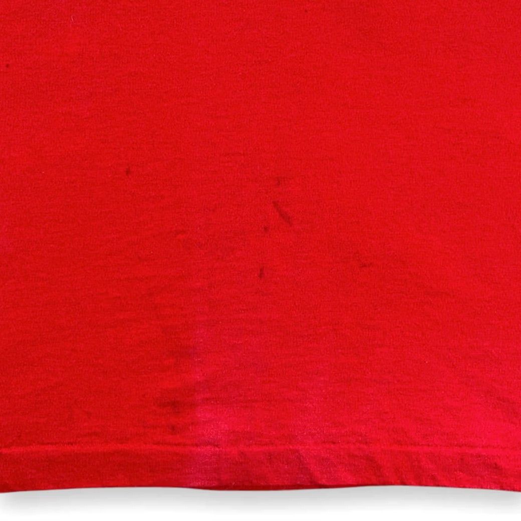 Fruit Of The Loom VINTAGE United Steelworkers Shirt Mens XL Red 90s USWA Illinois Union T-Shirt Cotton Blend Logo Back Graphic Size US XL / EU 56 / 4 - 7 Thumbnail
