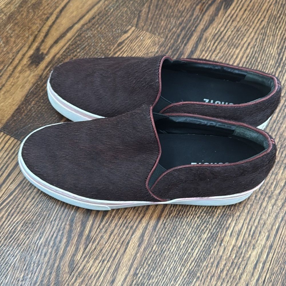SCHUTZ Schutz dark chocolate ponyhair slip on sneakers. Pink washe Size US 8 / IT 38 - 5 Thumbnail