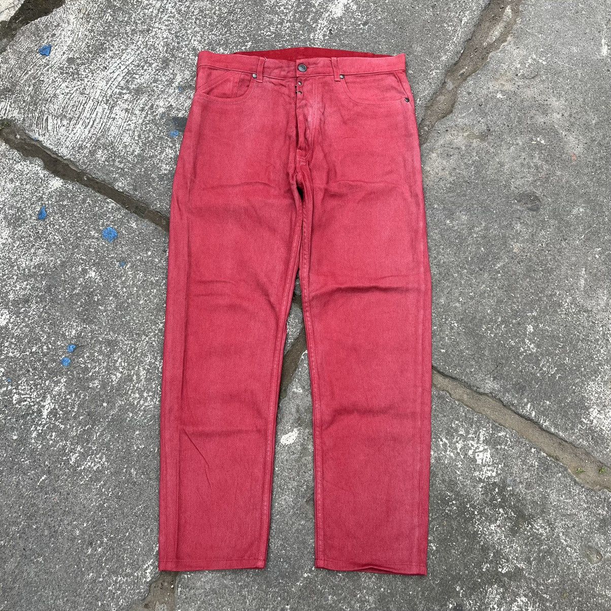 Image of Maison Margiela Maison Martin Margiela Red Denim Pants, Men's (Size 33)