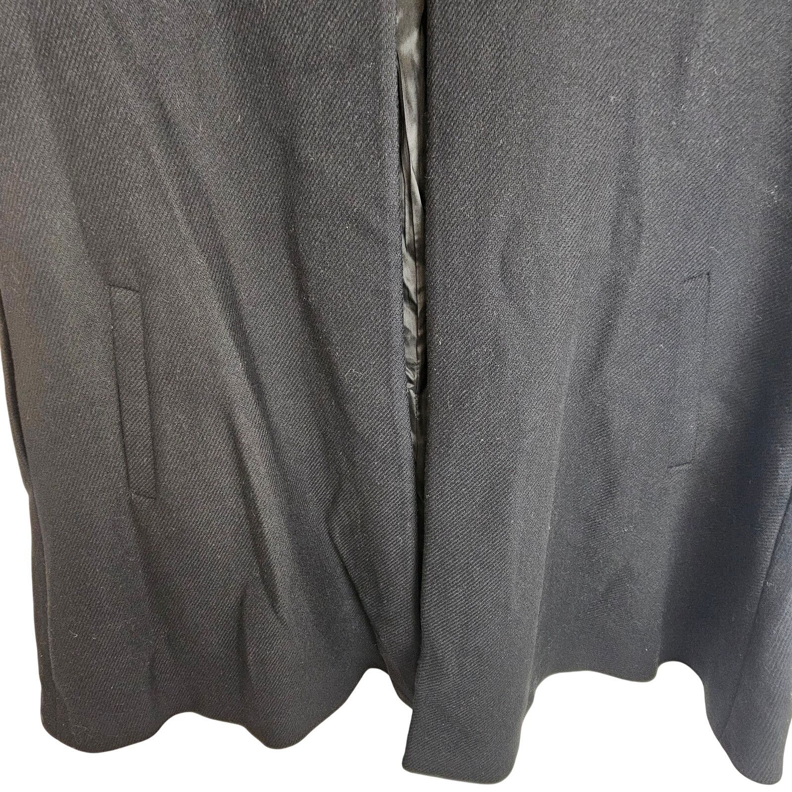 Zara ZARA Manteco Wool Cape Poncho Coat Women XS Black Size XS / US 0-2 / IT 36-38 - 3 Thumbnail