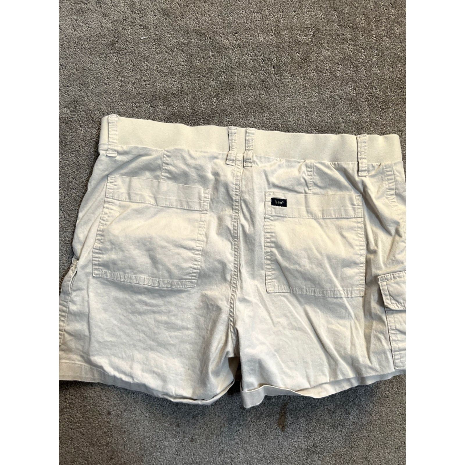 Lee Lee Regular Fit Bermuda Shorts Women's 16M Beige Performance Stretch Casual Adventure Size 38" / US 16 / IT 52 - 2 Thumbnail