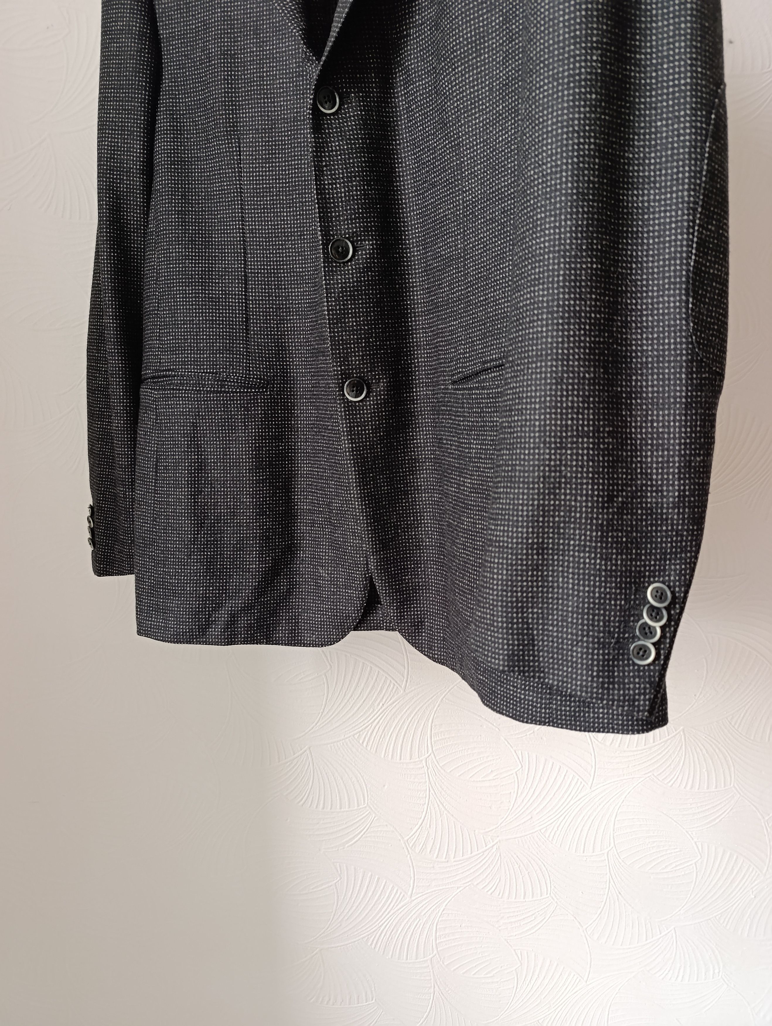 Loro Piana WOOL MENS BLAZER MADE OF LORO PIANA ZELANDER MATERIAL Size 54R - 4 Thumbnail