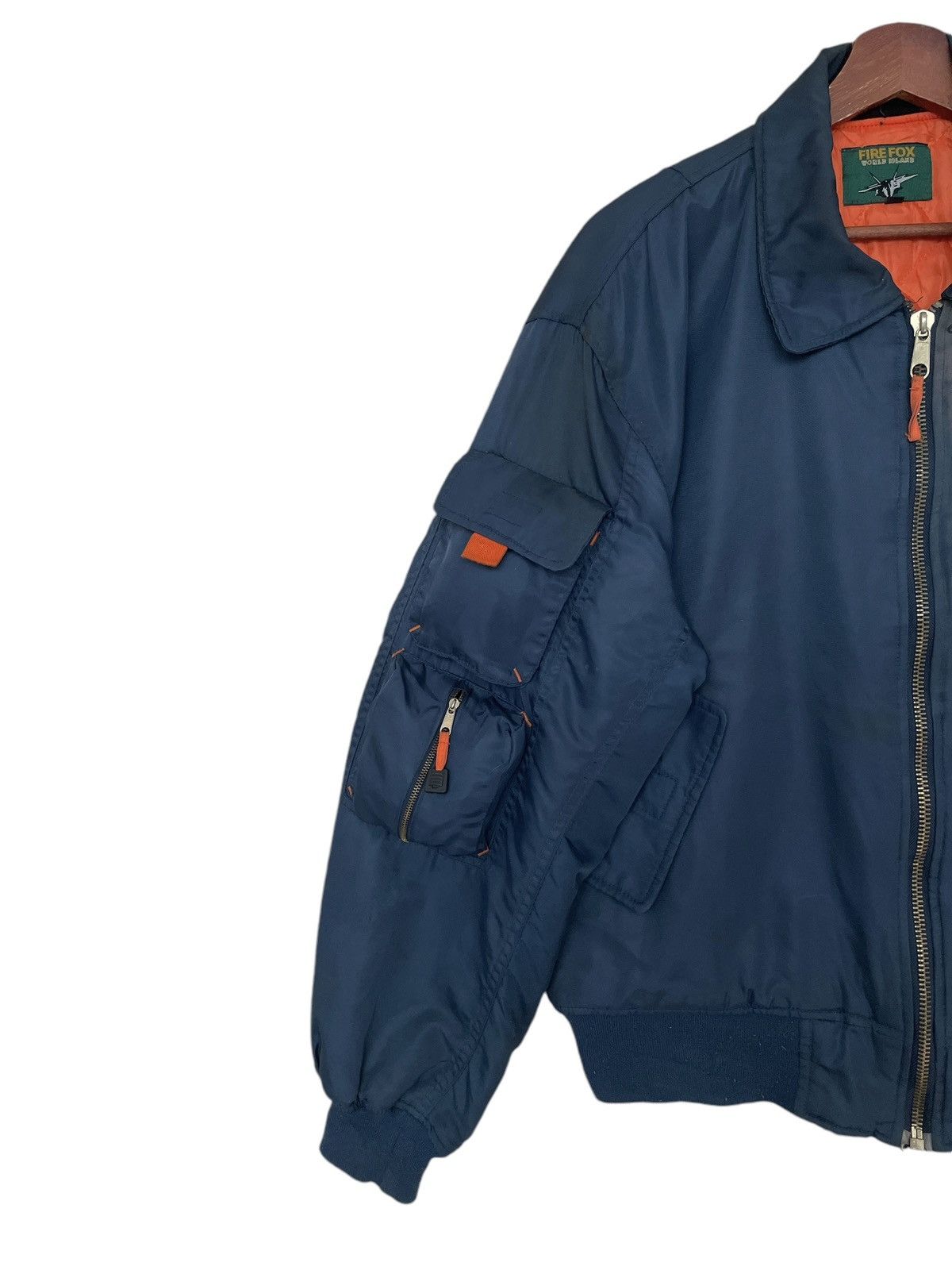 Vintage Vintage Fire Fox Military Bomber Jacket 1990s Size US XL / EU 56 / 4 - 5 Thumbnail