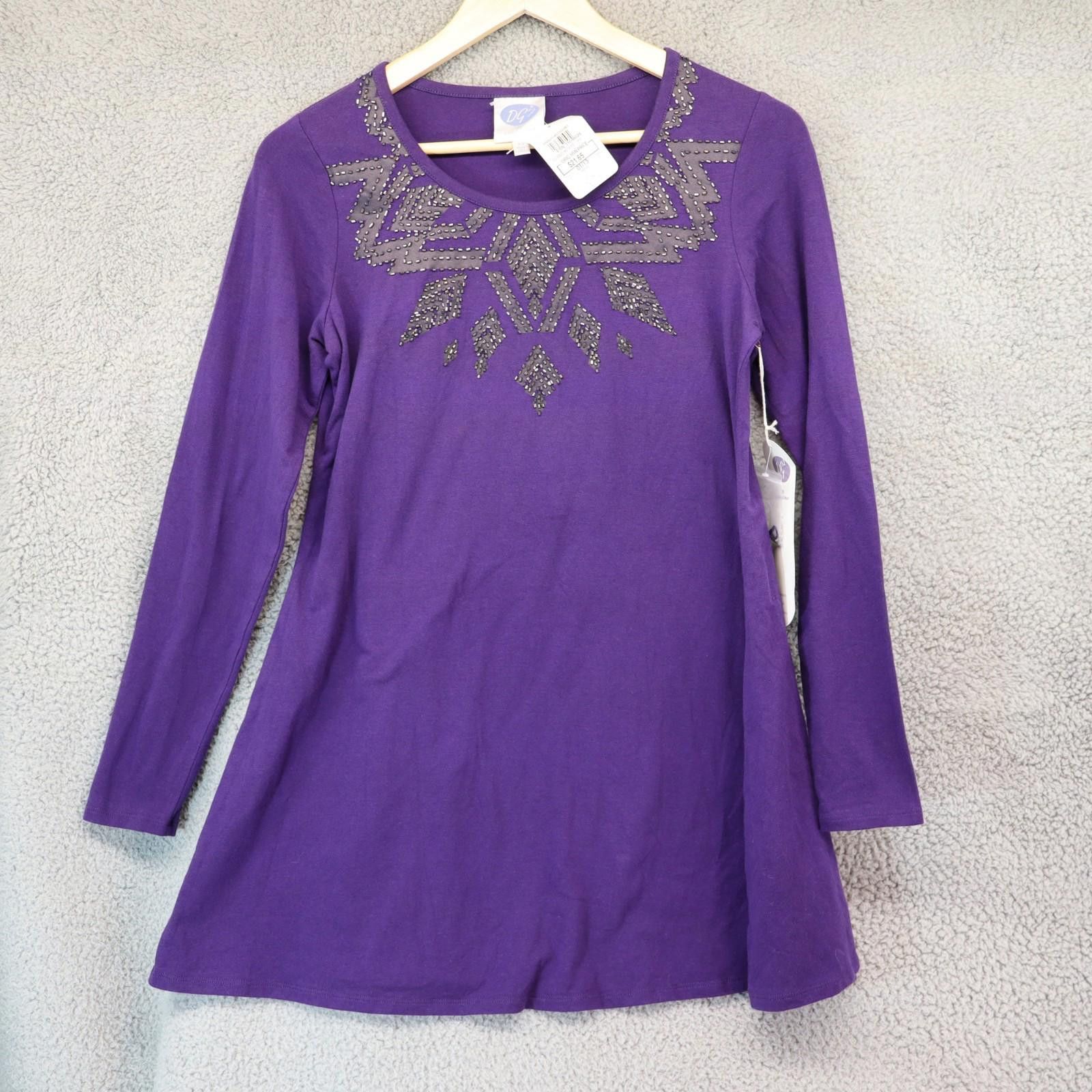 Other DG2 Diane Gilman Tribal Top XS NWT Sequence Purple Spots Size XS / US 0-2 / IT 36-38 - 1 Thumbnail