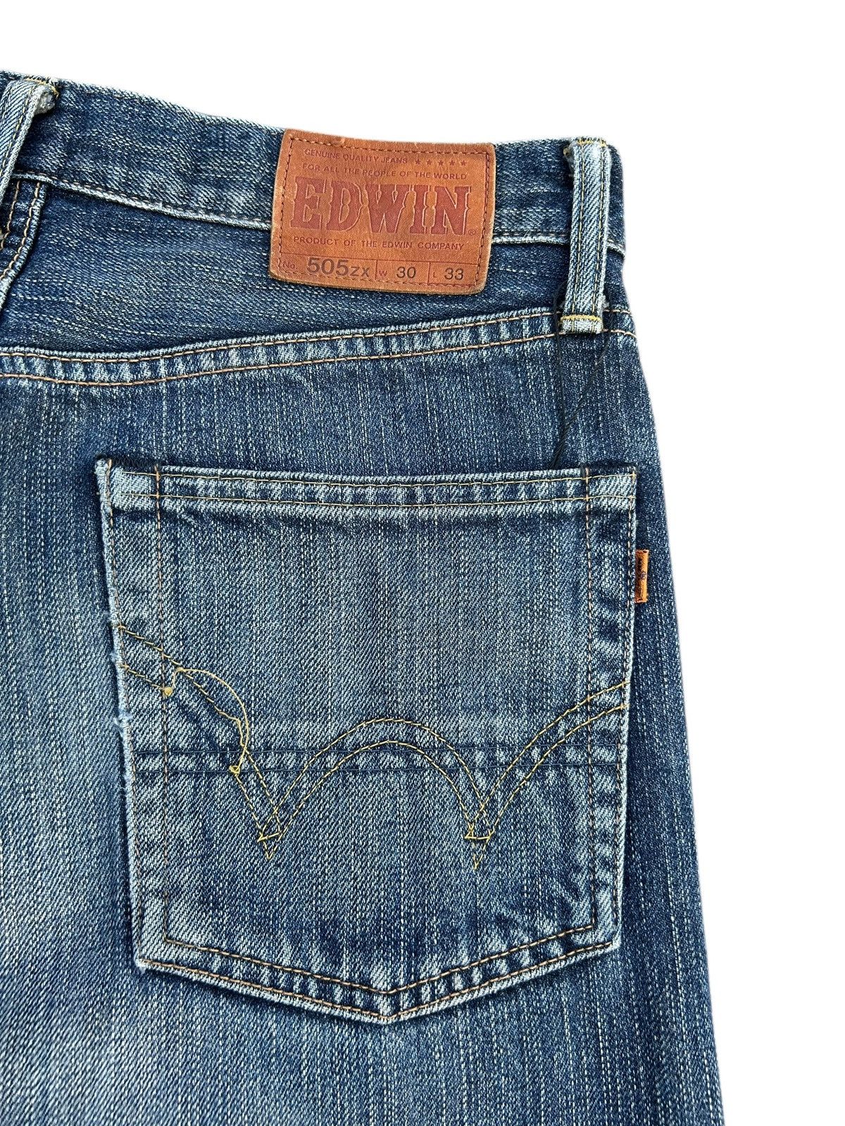 Kapital Vintage Edwin 505zx Selvedge Distressed Denim Jeans Size US 30 / EU 46 - 4 Thumbnail