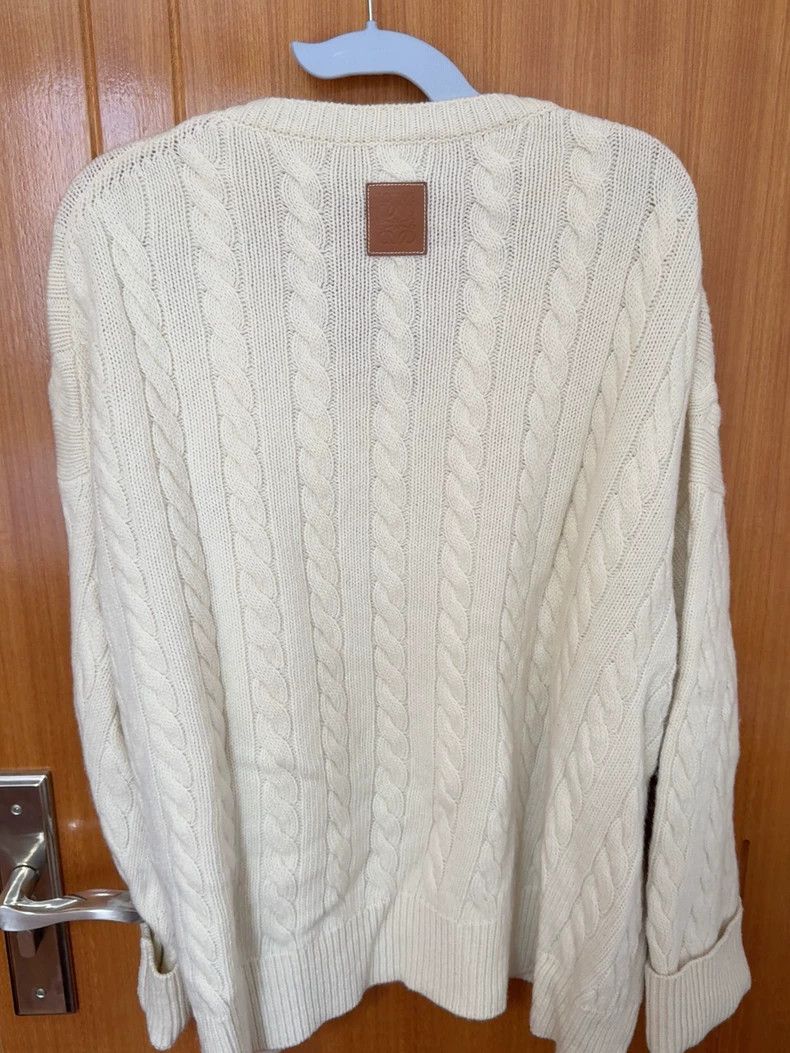 Loewe LOEWE White sweater Size L / US 10 / IT 46 - 3 Thumbnail